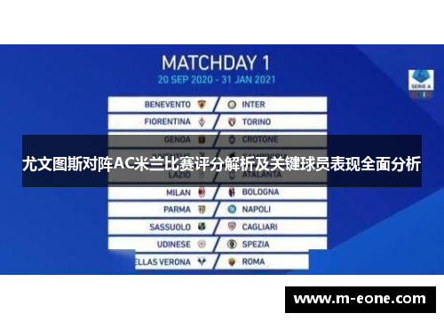 尤文图斯对阵AC米兰比赛评分解析及关键球员表现全面分析
